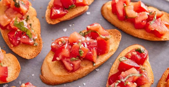 Bruschetta: Delight in the Fresh, Flavorful Elegance of this Classic Appetizer